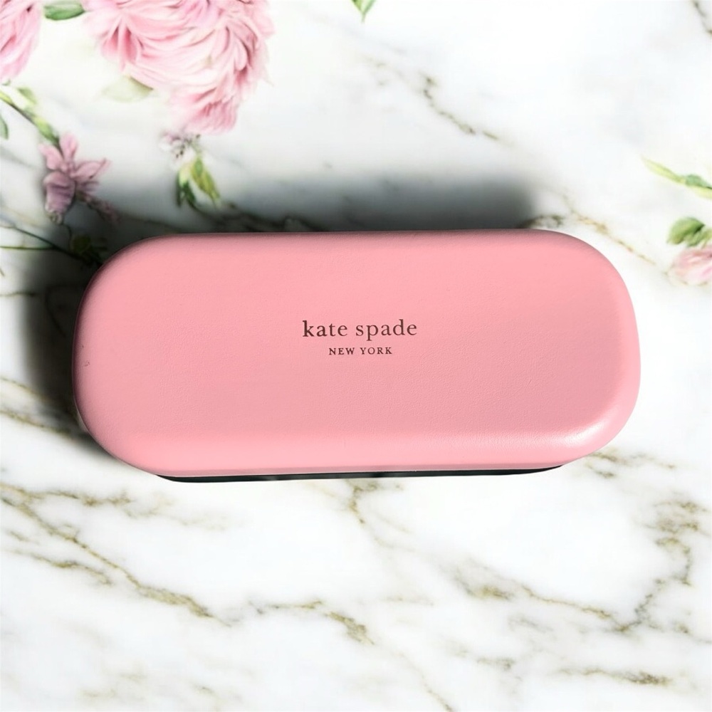 kate spade Pink & Forest Green Eyeglass Case